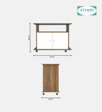 SIVOM POLAR Multipurpose TV Unit fits upto 43 inch with Storage Engineered Wood TV Entertainment Unit for Modern Homes | Elegant Design & Premium Finish