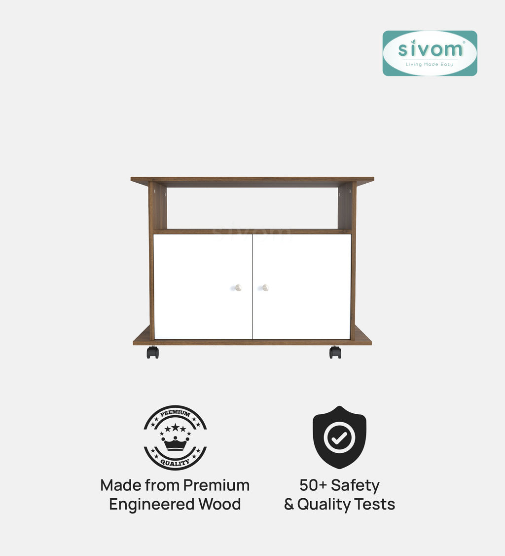 SIVOM POLAR Multipurpose TV Unit fits upto 43 inch with Storage Engineered Wood TV Entertainment Unit for Modern Homes | Elegant Design & Premium Finish