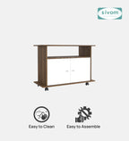 SIVOM POLAR Multipurpose TV Unit fits upto 43 inch with Storage Engineered Wood TV Entertainment Unit for Modern Homes | Elegant Design & Premium Finish