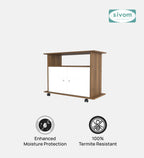 SIVOM POLAR Multipurpose TV Unit fits upto 43 inch with Storage Engineered Wood TV Entertainment Unit for Modern Homes | Elegant Design & Premium Finish
