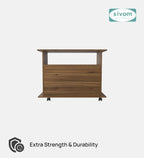 SIVOM POLAR Multipurpose TV Unit fits upto 43 inch with Storage Engineered Wood TV Entertainment Unit for Modern Homes | Elegant Design & Premium Finish