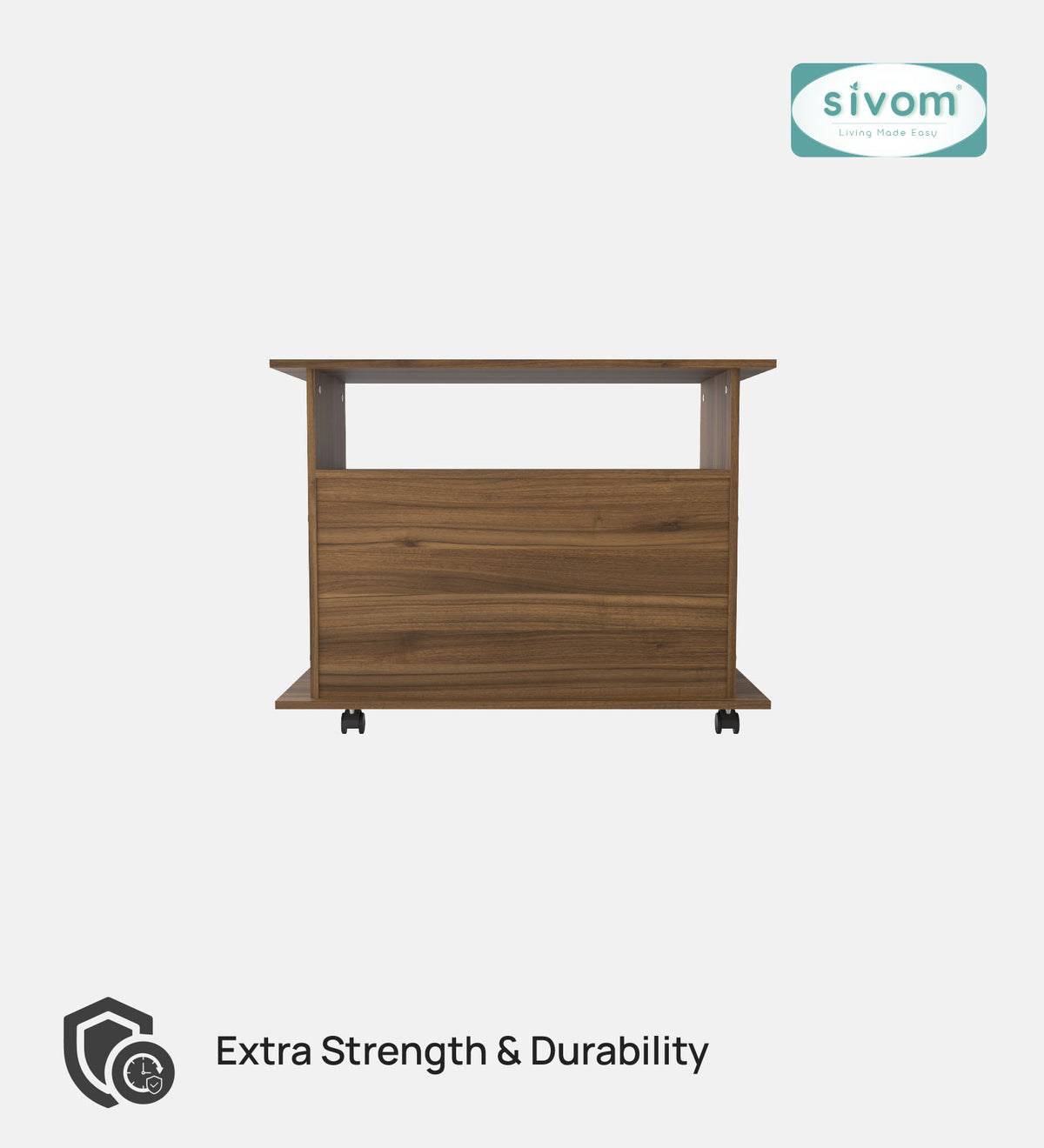 SIVOM POLAR Multipurpose TV Unit fits upto 43 inch with Storage Engineered Wood TV Entertainment Unit for Modern Homes | Elegant Design & Premium Finish
