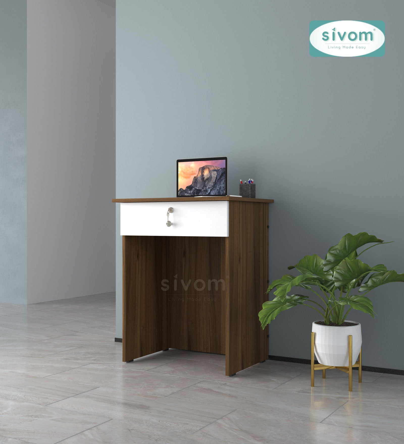 SIVOM PORCH Multipurpose Study/Home/Office Table Engineered Wood Study Table for Modern Homes | Elegant Design & Premium Finish (Copy) (Copy) (Copy) (Copy)