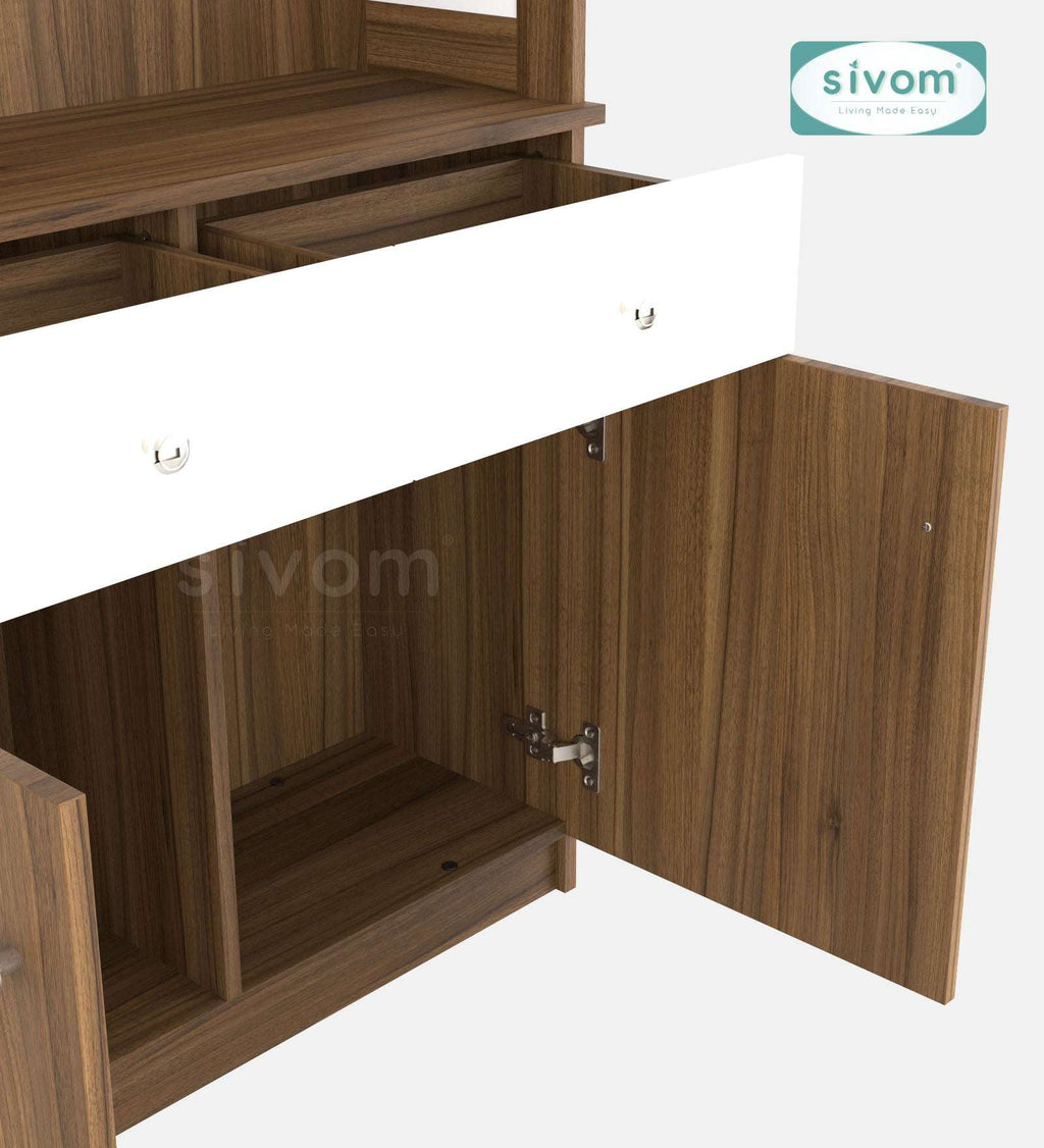 Sivom SIVOM Prime Home Temple/Pooja Unit/Home Mandir/ Engineered Wood Home Temple (Height: 148, Knock Down) for Modern Homes | Elegant Design & Premium Finish