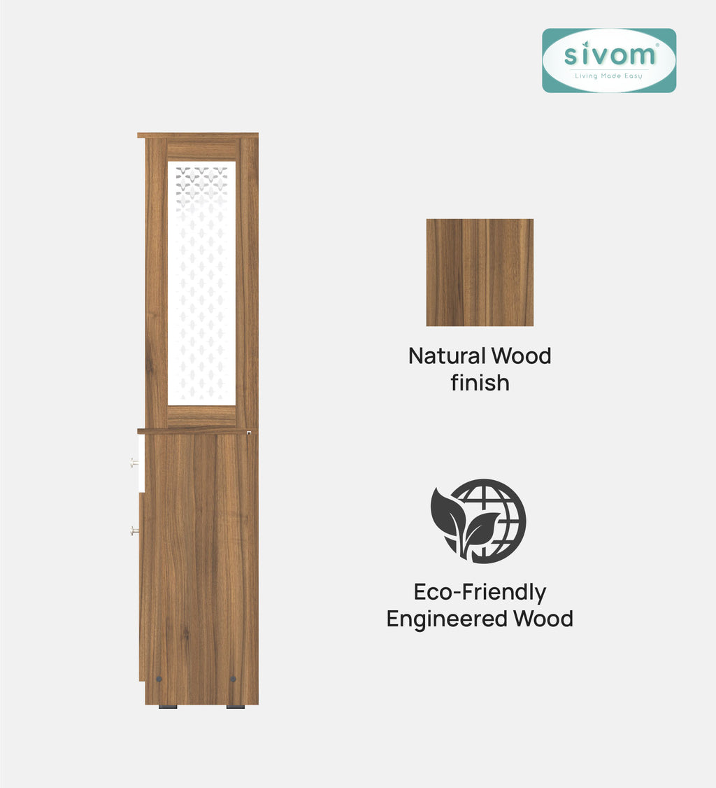 Sivom SIVOM Prime Home Temple/Pooja Unit/Home Mandir/ Engineered Wood Home Temple (Height: 148, Knock Down) for Modern Homes | Elegant Design & Premium Finish