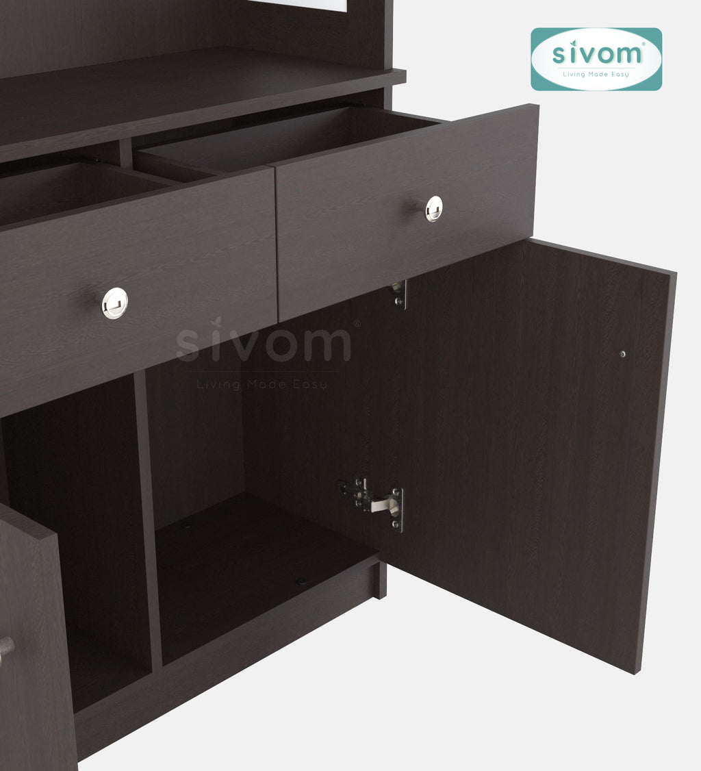 Sivom SIVOM Prime Home Temple/Pooja Unit/Home Mandir/ Engineered Wood Home Temple (Height: 148, Knock Down) for Modern Homes | Elegant Design & Premium Finish