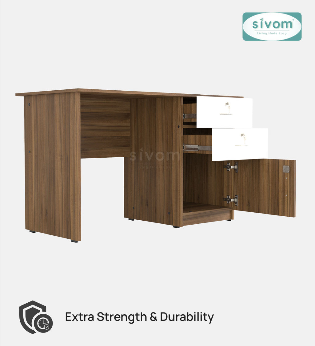 Sivom SIVOM Prism Multipurpose Study/Home/Office Table Engineered Wood Study Table for Modern Homes | Elegant Design & Premium Finish