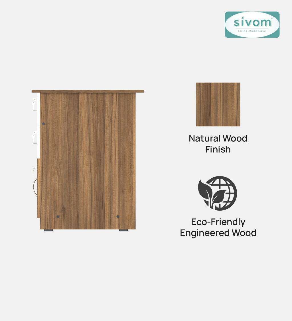 Sivom SIVOM Prism Multipurpose Study/Home/Office Table Engineered Wood Study Table for Modern Homes | Elegant Design & Premium Finish