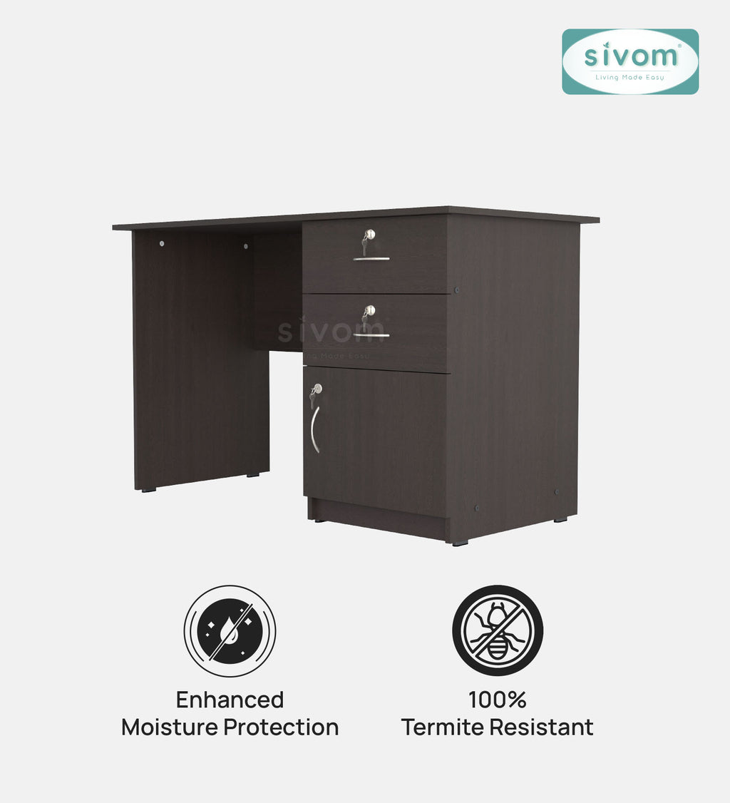 Sivom SIVOM Prism Multipurpose Study/Home/Office Table Engineered Wood Study Table for Modern Homes | Elegant Design & Premium Finish