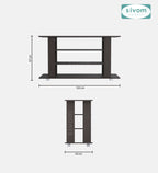 SIVOM Quill Multipurpose TV Unit fits upto 43 inch with Storage Engineered Wood TV Entertainment Unit for Modern Homes | Elegant Design & Premium Finish