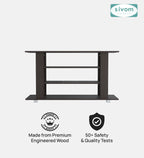 SIVOM Quill Multipurpose TV Unit fits upto 43 inch with Storage Engineered Wood TV Entertainment Unit for Modern Homes | Elegant Design & Premium Finish