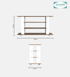 SIVOM Quill Multipurpose TV Unit fits upto 43 inch with Storage Engineered Wood TV Entertainment Unit for Modern Homes | Elegant Design & Premium Finish