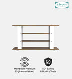 SIVOM Quill Multipurpose TV Unit fits upto 43 inch with Storage Engineered Wood TV Entertainment Unit for Modern Homes | Elegant Design & Premium Finish