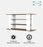 SIVOM Quill Multipurpose TV Unit fits upto 43 inch with Storage Engineered Wood TV Entertainment Unit for Modern Homes | Elegant Design & Premium Finish