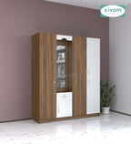 Sivom furniture SIVOM Redim Multipurpose 4 Door Closet Engineered Wood 4 Door Wardrobe for Modern Homes | Elegant Design & Premium Finish