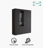 Sivom furniture SIVOM Redim Multipurpose 4 Door Closet Engineered Wood 4 Door Wardrobe for Modern Homes | Elegant Design & Premium Finish