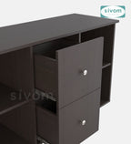 SIVOM REED Multipurpose TV Unit fits upto 43 inch with Storage Engineered Wood TV Entertainment Unit for Modern Homes | Elegant Design & Premium Finish