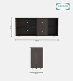 SIVOM REED Multipurpose TV Unit fits upto 43 inch with Storage Engineered Wood TV Entertainment Unit for Modern Homes | Elegant Design & Premium Finish