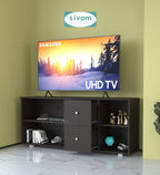 SIVOM REED Multipurpose TV Unit fits upto 43 inch with Storage Engineered Wood TV Entertainment Unit for Modern Homes | Elegant Design & Premium Finish