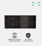 SIVOM REED Multipurpose TV Unit fits upto 43 inch with Storage Engineered Wood TV Entertainment Unit for Modern Homes | Elegant Design & Premium Finish
