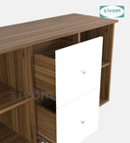 SIVOM REED Multipurpose TV Unit fits upto 43 inch with Storage Engineered Wood TV Entertainment Unit for Modern Homes | Elegant Design & Premium Finish