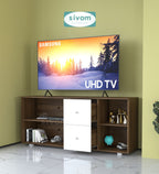 SIVOM REED Multipurpose TV Unit fits upto 43 inch with Storage Engineered Wood TV Entertainment Unit for Modern Homes | Elegant Design & Premium Finish