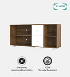 SIVOM REED Multipurpose TV Unit fits upto 43 inch with Storage Engineered Wood TV Entertainment Unit for Modern Homes | Elegant Design & Premium Finish