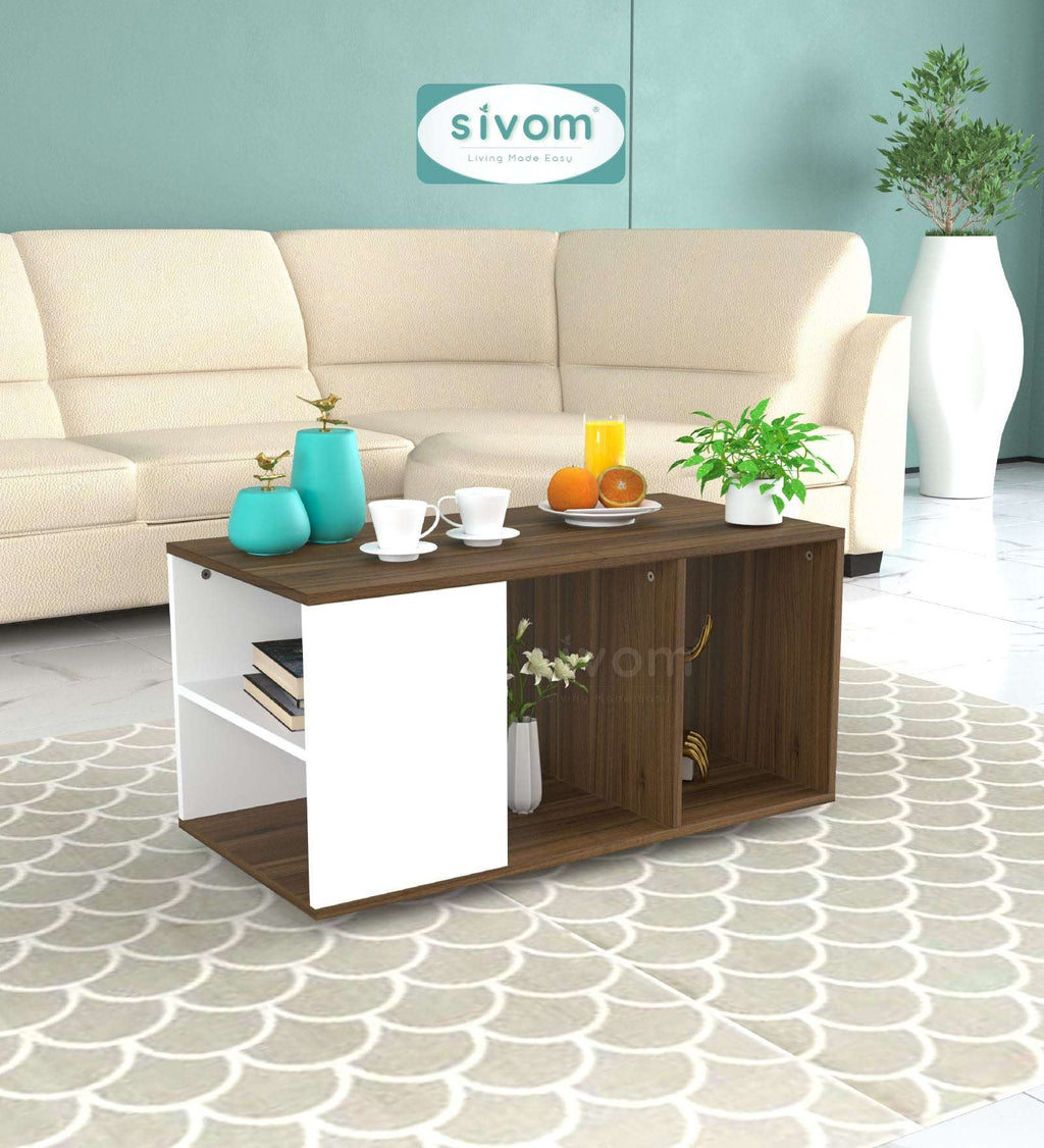 Sivom SIVOM Regal Multipurpose Centre Table / Engineered Wood Coffee Table for Modern Homes | Elegant Design & Premium Finish