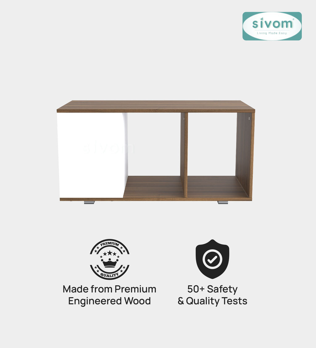 Sivom SIVOM Regal Multipurpose Centre Table / Engineered Wood Coffee Table for Modern Homes | Elegant Design & Premium Finish