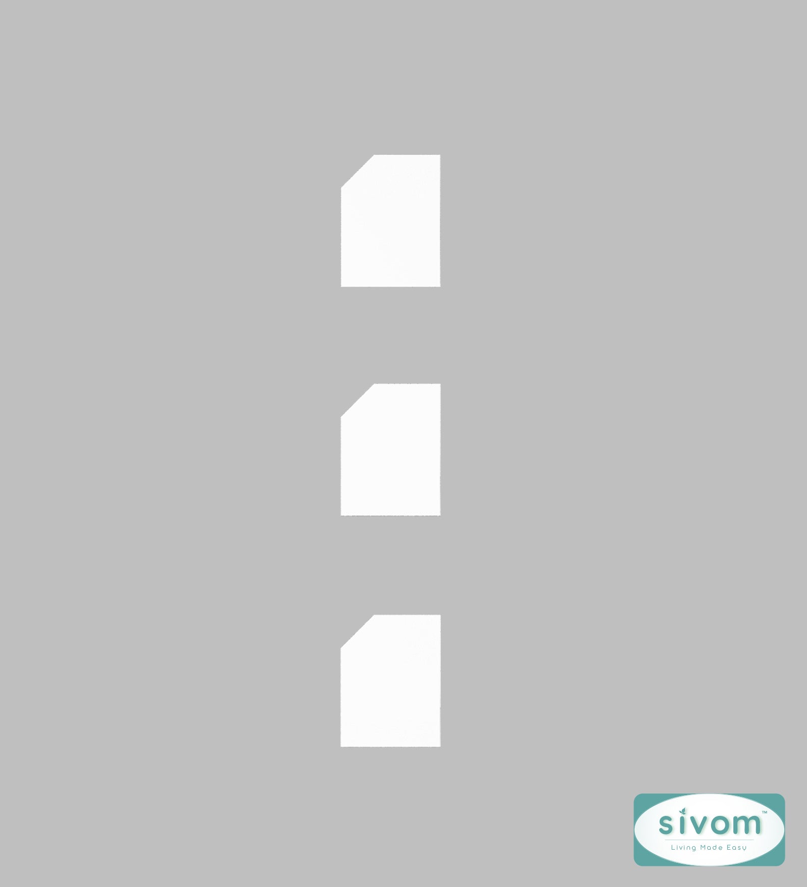 Sivom SIVOM REMI Multipurpose Modular Wall Racks/Shelves/Organiser/Décor Particle Board Wall Shelf (Number of Shelves - 3, ) for Modern Homes | Elegant Design & Premium Finish