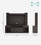 SIVOM Reo Multipurpose TV Unit fits upto 43 inch with Storage Engineered Wood TV Entertainment Unit for Modern Homes | Elegant Design & Premium Finish