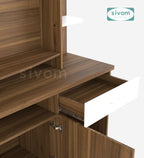 SIVOM Reo Multipurpose TV Unit fits upto 43 inch with Storage Engineered Wood TV Entertainment Unit for Modern Homes | Elegant Design & Premium Finish