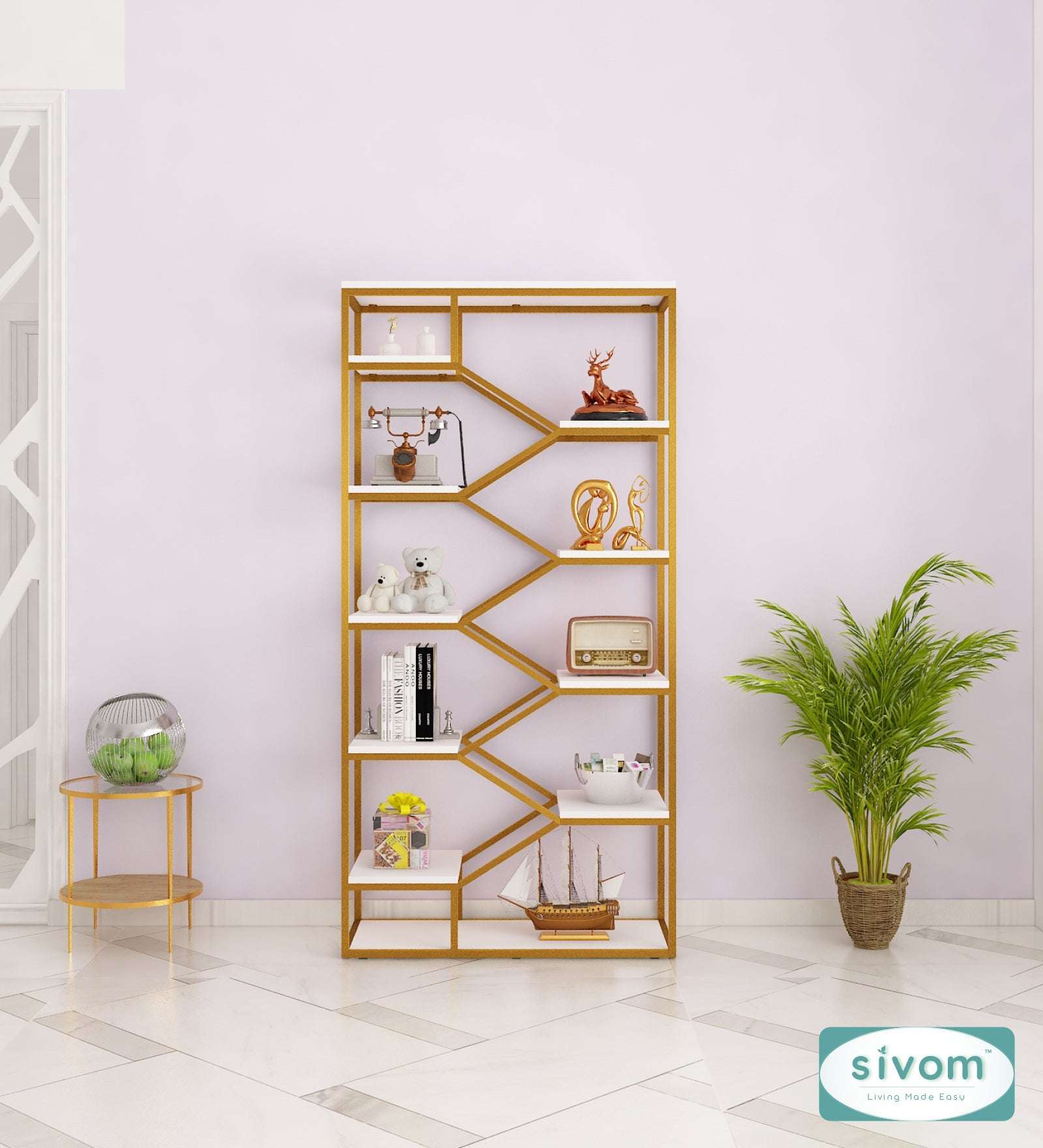 Sivom Sivom Richie Display Unit for Modern Homes | Elegant Design & Premium Finish