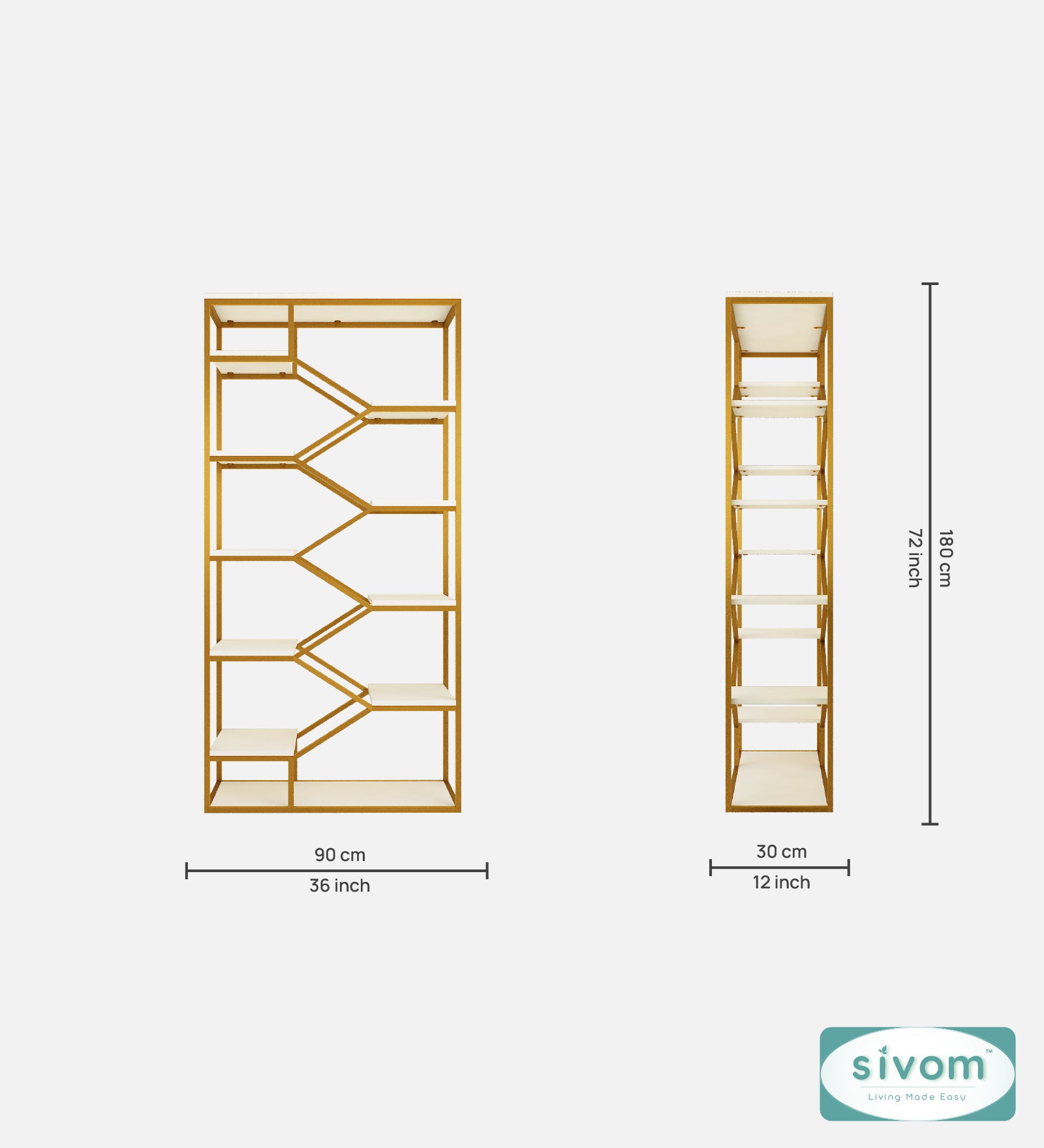 Sivom Sivom Ashley Display Unit for Modern Homes | Elegant Design & Premium Finish