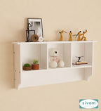 Sivom SIVOM RIO Multipurpose Modular Wall Racks/Shelves/Organiser/Décor Particle Board Wall Shelf (Number of Shelves - 4, ) for Modern Homes | Elegant Design & Premium Finish