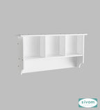 Sivom SIVOM RIO Multipurpose Modular Wall Racks/Shelves/Organiser/Décor Particle Board Wall Shelf (Number of Shelves - 4, ) for Modern Homes | Elegant Design & Premium Finish