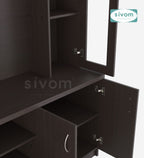 SIVOM Ronald Multipurpose TV Unit fits upto 43 inch with Storage Engineered Wood TV Entertainment Unit for Modern Homes | Elegant Design & Premium Finish
