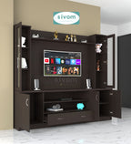 SIVOM Ronald Multipurpose TV Unit fits upto 43 inch with Storage Engineered Wood TV Entertainment Unit for Modern Homes | Elegant Design & Premium Finish