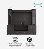 SIVOM Ronald Multipurpose TV Unit fits upto 43 inch with Storage Engineered Wood TV Entertainment Unit for Modern Homes | Elegant Design & Premium Finish