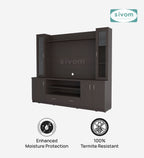 SIVOM Ronald Multipurpose TV Unit fits upto 43 inch with Storage Engineered Wood TV Entertainment Unit for Modern Homes | Elegant Design & Premium Finish