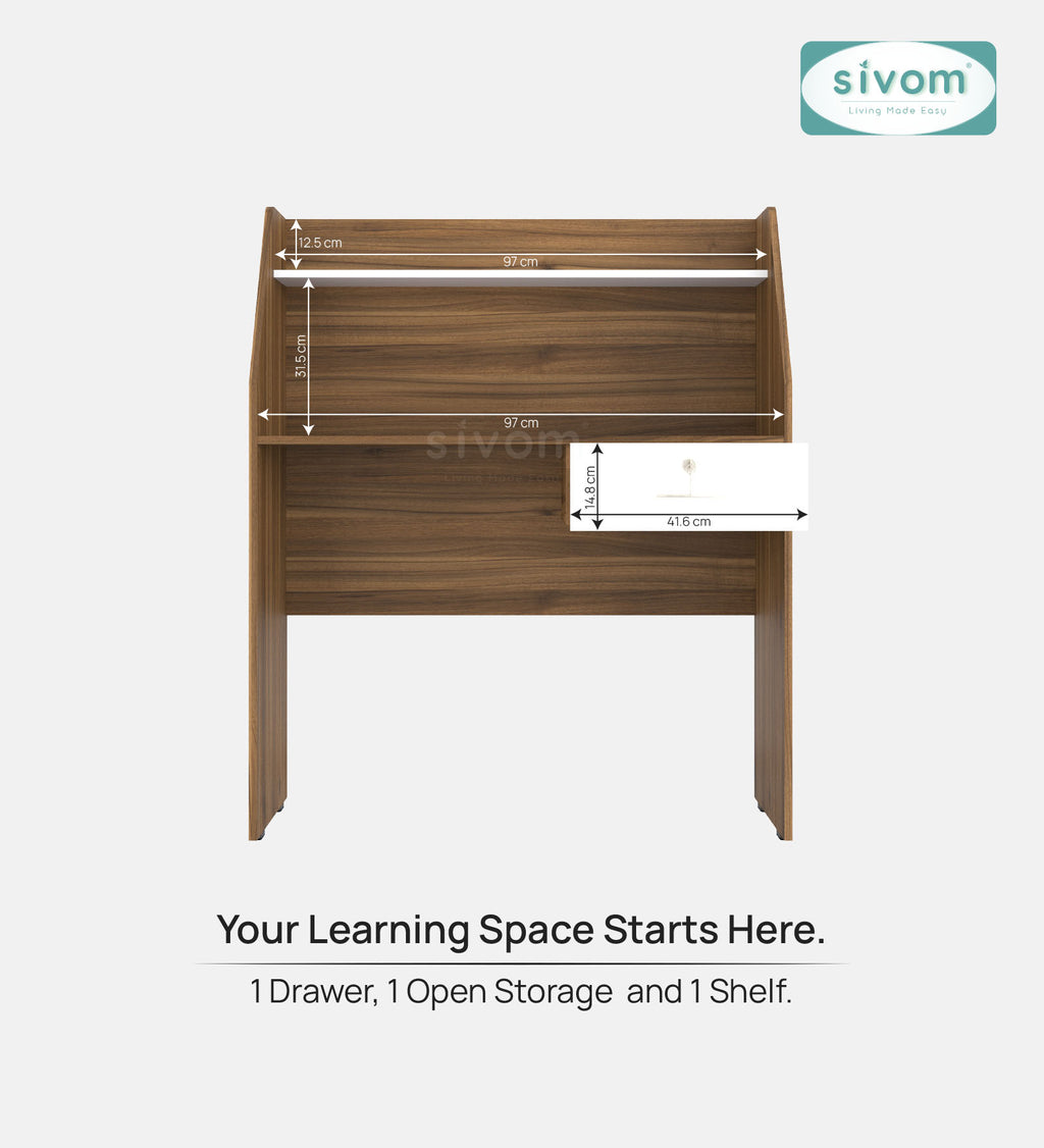Sivom SIVOM Rowen Multipurpose Study/Home/Office Table Engineered Wood Study Table for Modern Homes | Elegant Design & Premium Finish