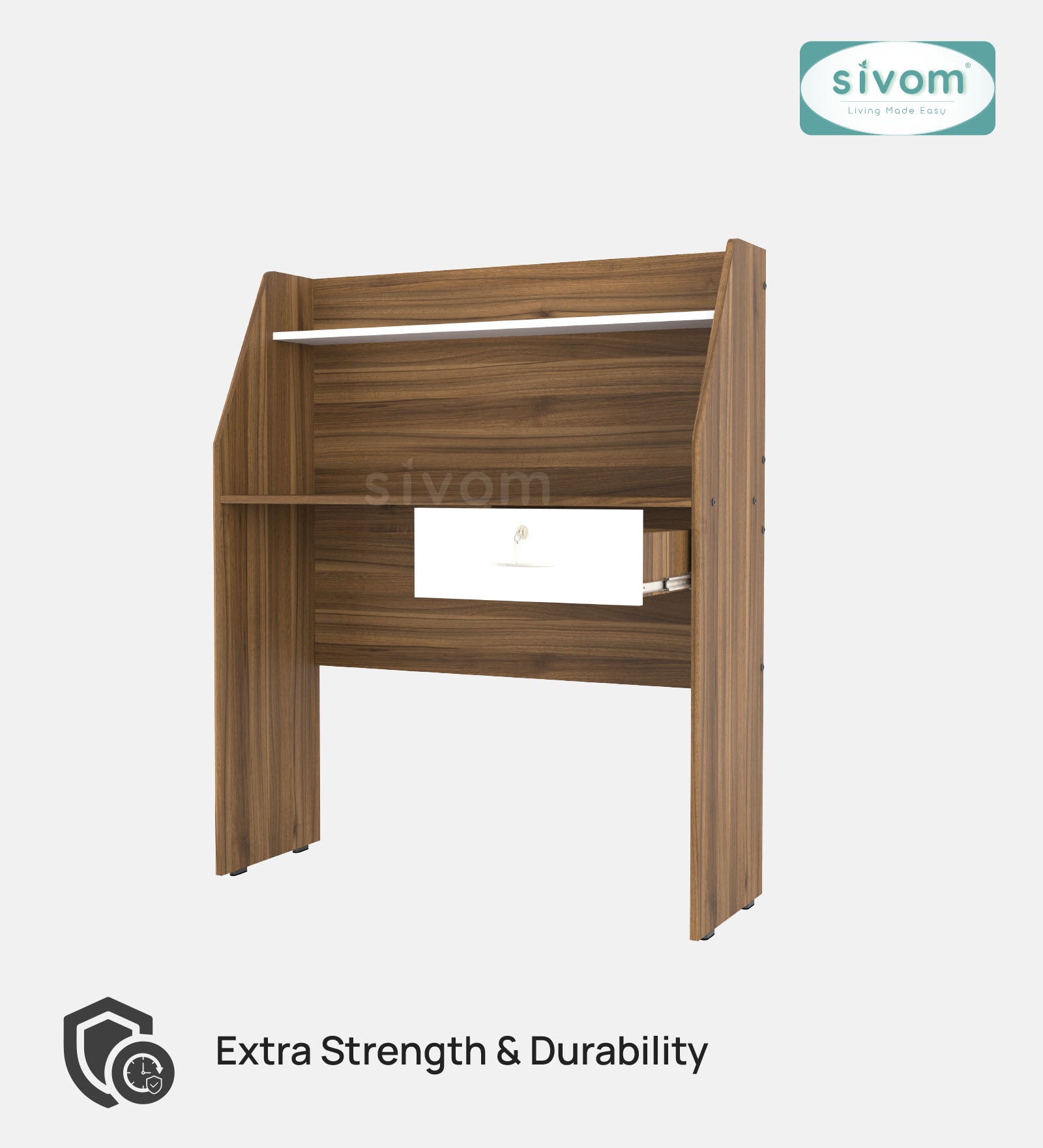 Sivom SIVOM Rowen Multipurpose Study/Home/Office Table Engineered Wood Study Table for Modern Homes | Elegant Design & Premium Finish