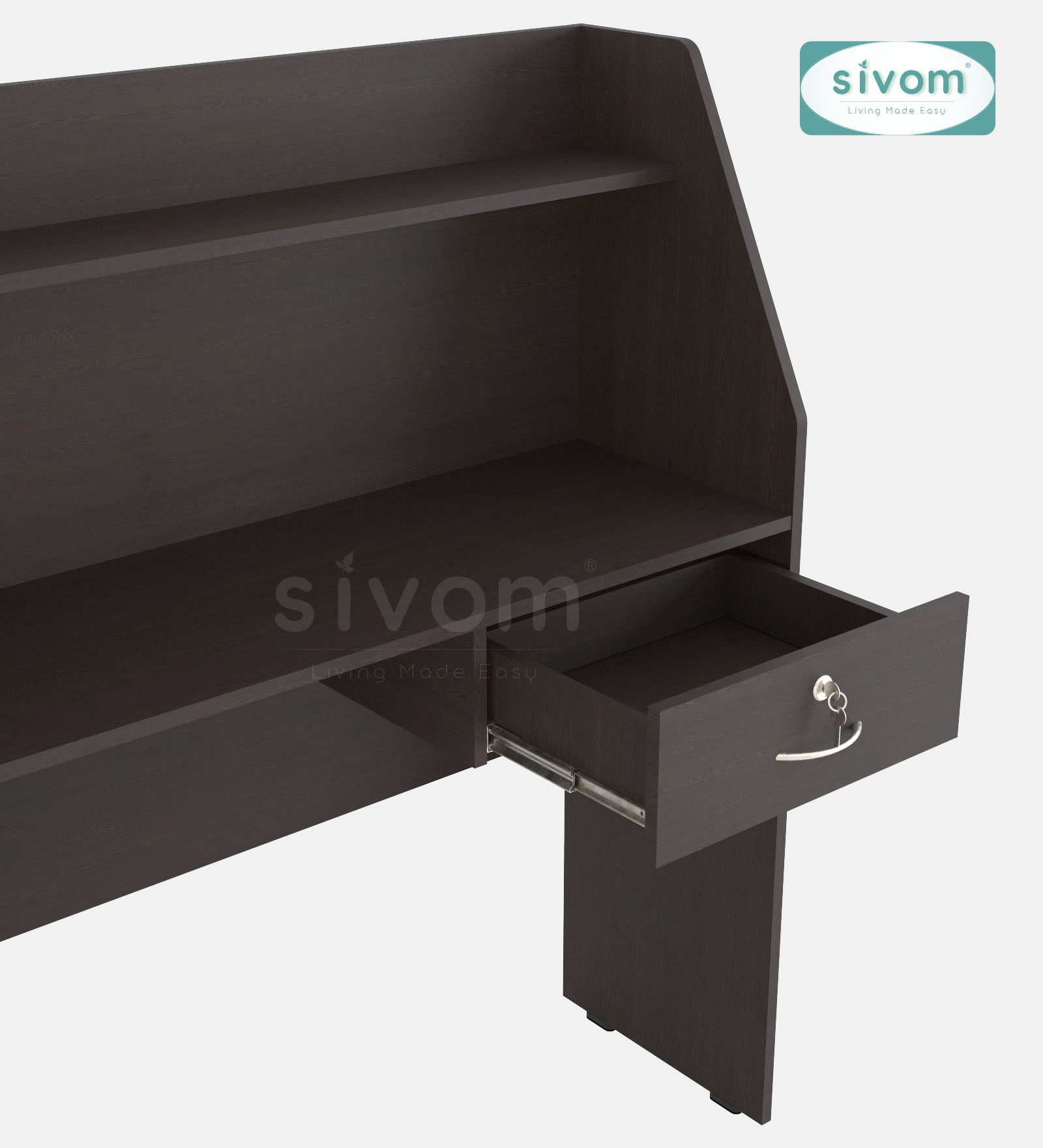 Sivom SIVOM Rowen Multipurpose Study/Home/Office Table Engineered Wood Study Table for Modern Homes | Elegant Design & Premium Finish