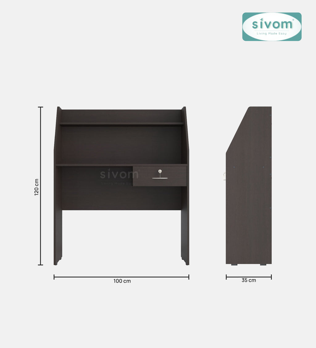 Sivom SIVOM Rowen Multipurpose Study/Home/Office Table Engineered Wood Study Table for Modern Homes | Elegant Design & Premium Finish
