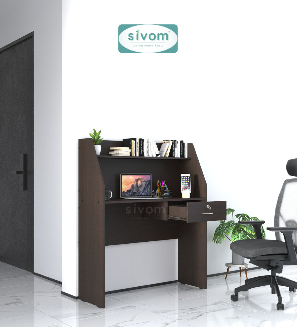 Sivom SIVOM Rowen Multipurpose Study/Home/Office Table Engineered Wood Study Table for Modern Homes | Elegant Design & Premium Finish