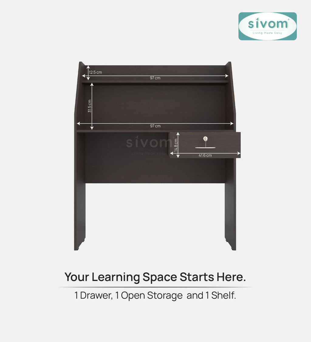 Sivom SIVOM Rowen Multipurpose Study/Home/Office Table Engineered Wood Study Table for Modern Homes | Elegant Design & Premium Finish