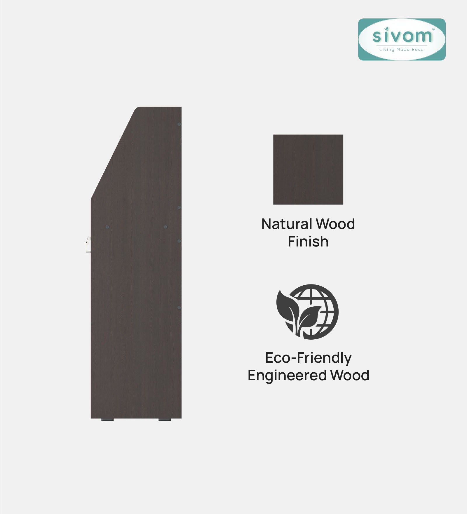 Sivom SIVOM Rowen Multipurpose Study/Home/Office Table Engineered Wood Study Table for Modern Homes | Elegant Design & Premium Finish