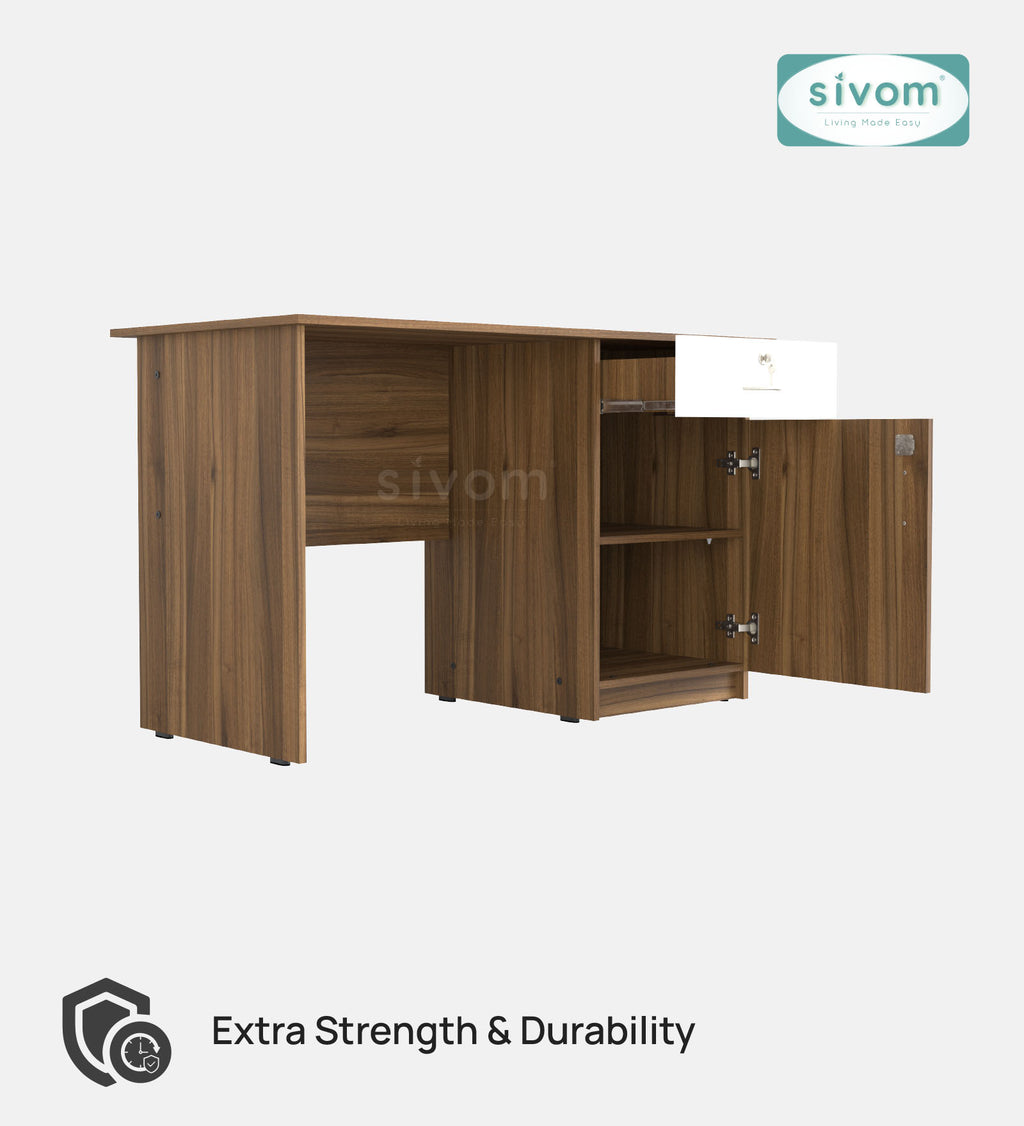 Sivom SIVOM RUBICON Multipurpose Study/Home/Office Table Engineered Wood Study Table for Modern Homes | Elegant Design & Premium Finish (Copy) (Copy) (Copy) (Copy) (Copy)