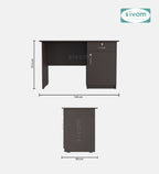 Sivom SIVOM RUBICON Multipurpose Study/Home/Office Table Engineered Wood Study Table for Modern Homes | Elegant Design & Premium Finish (Copy) (Copy) (Copy) (Copy) (Copy)