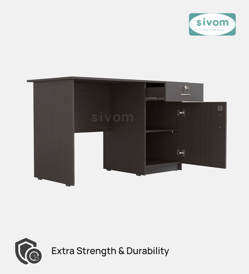 Sivom SIVOM RUBICON Multipurpose Study/Home/Office Table Engineered Wood Study Table for Modern Homes | Elegant Design & Premium Finish (Copy) (Copy) (Copy) (Copy) (Copy)